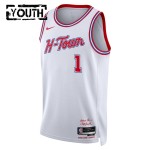 Maillot NBA Houston Rockets Amen Thompson Nike 2025-26 City Edition Blanc Swingman - Enfant